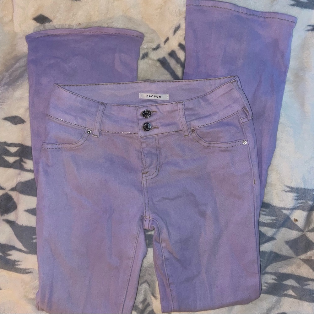 PacSun Lavender Low Rise Bootcut Jeans